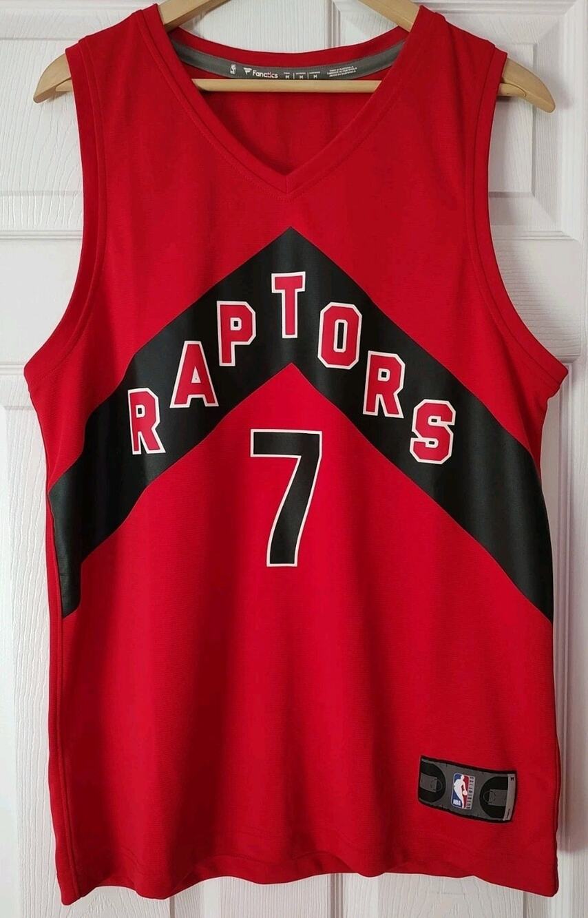 Men's Kyle Lowry Number 7 Toronto Raptors Fanatics Jersey Red NBA - Medium